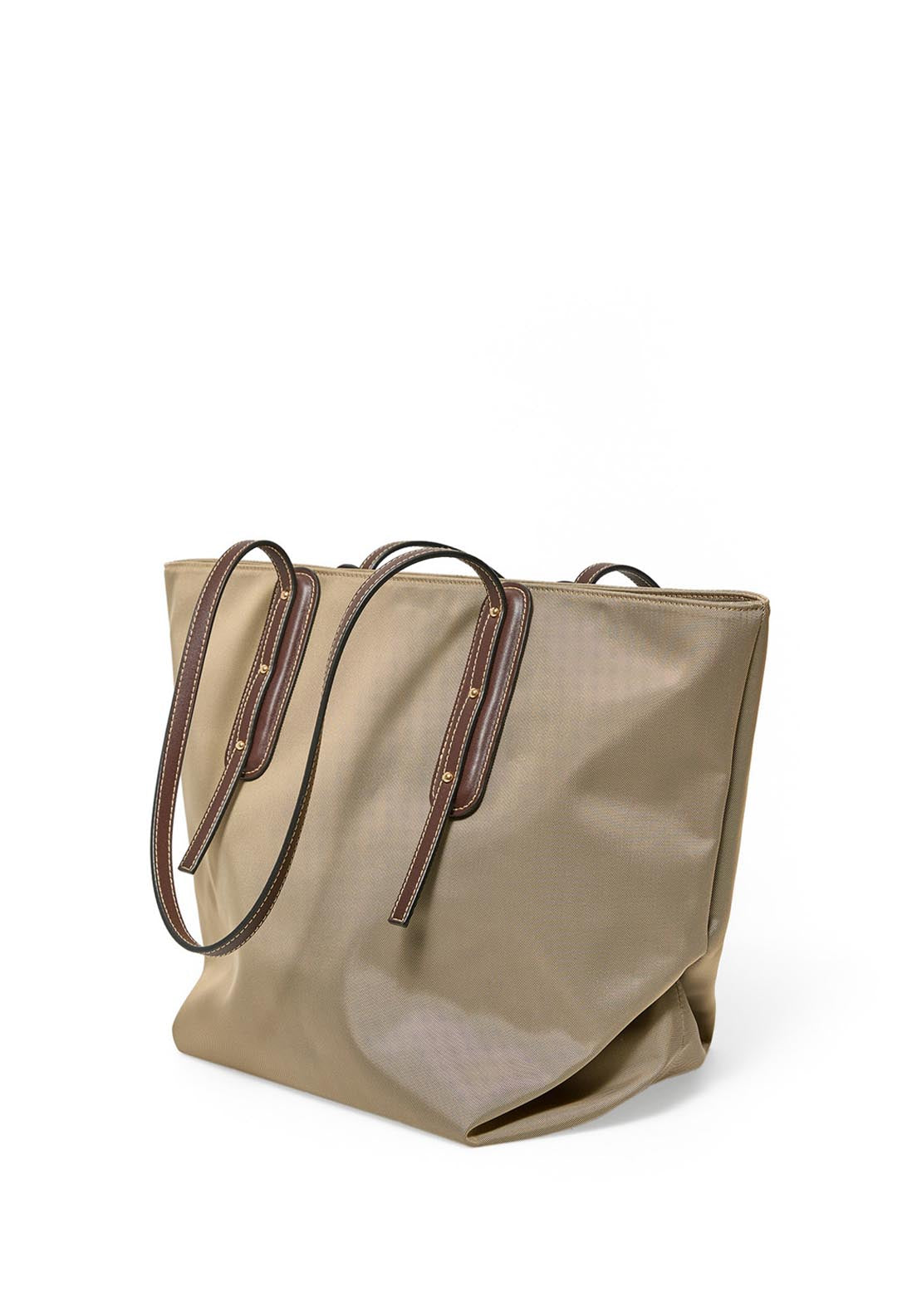 Nylon Bag With Detail - Melange Light