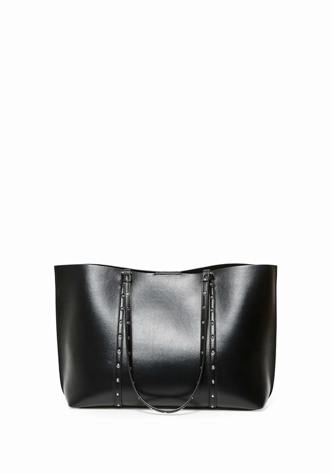 Structured Studded Bag - Black