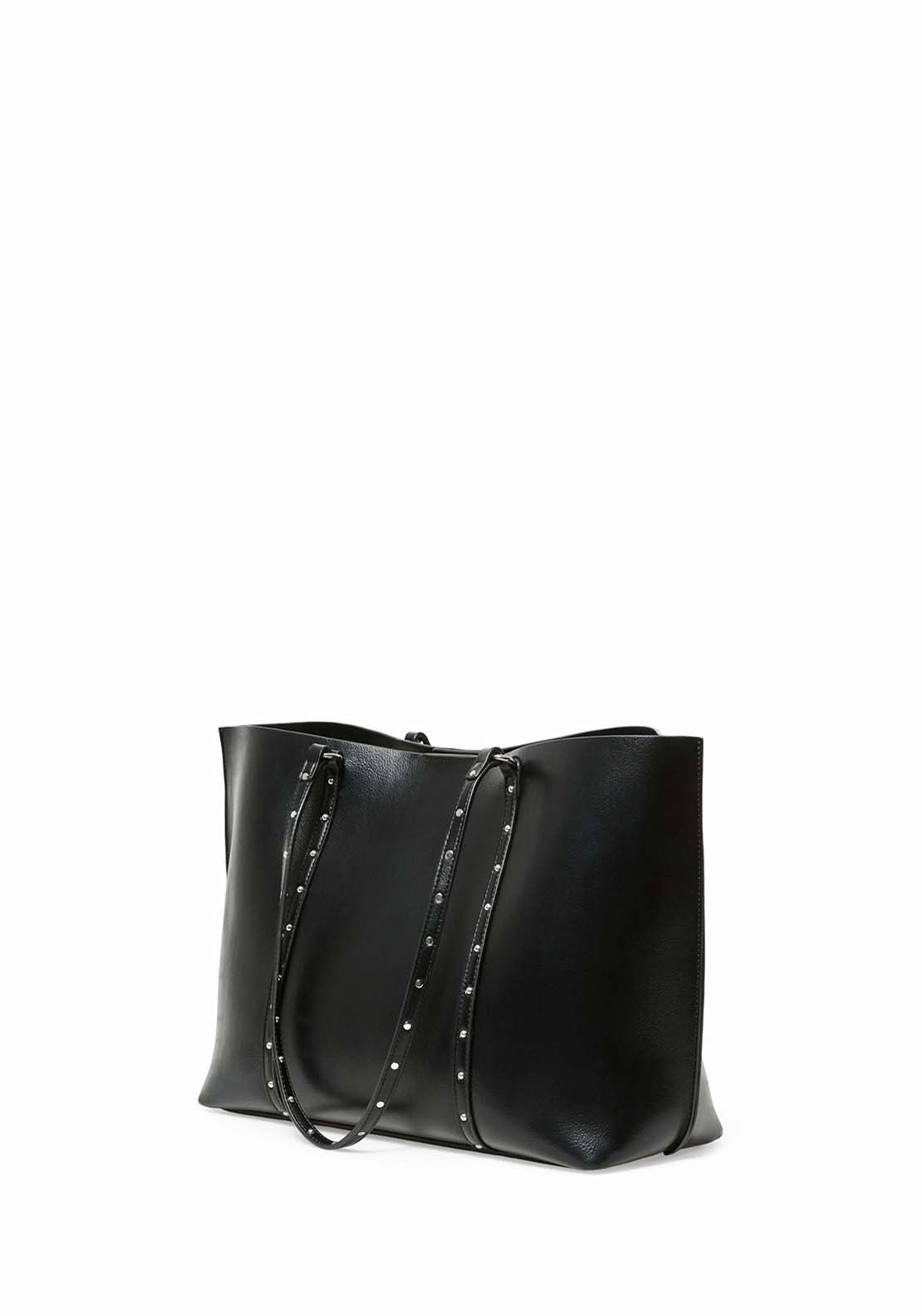 Structured Studded Bag - Black