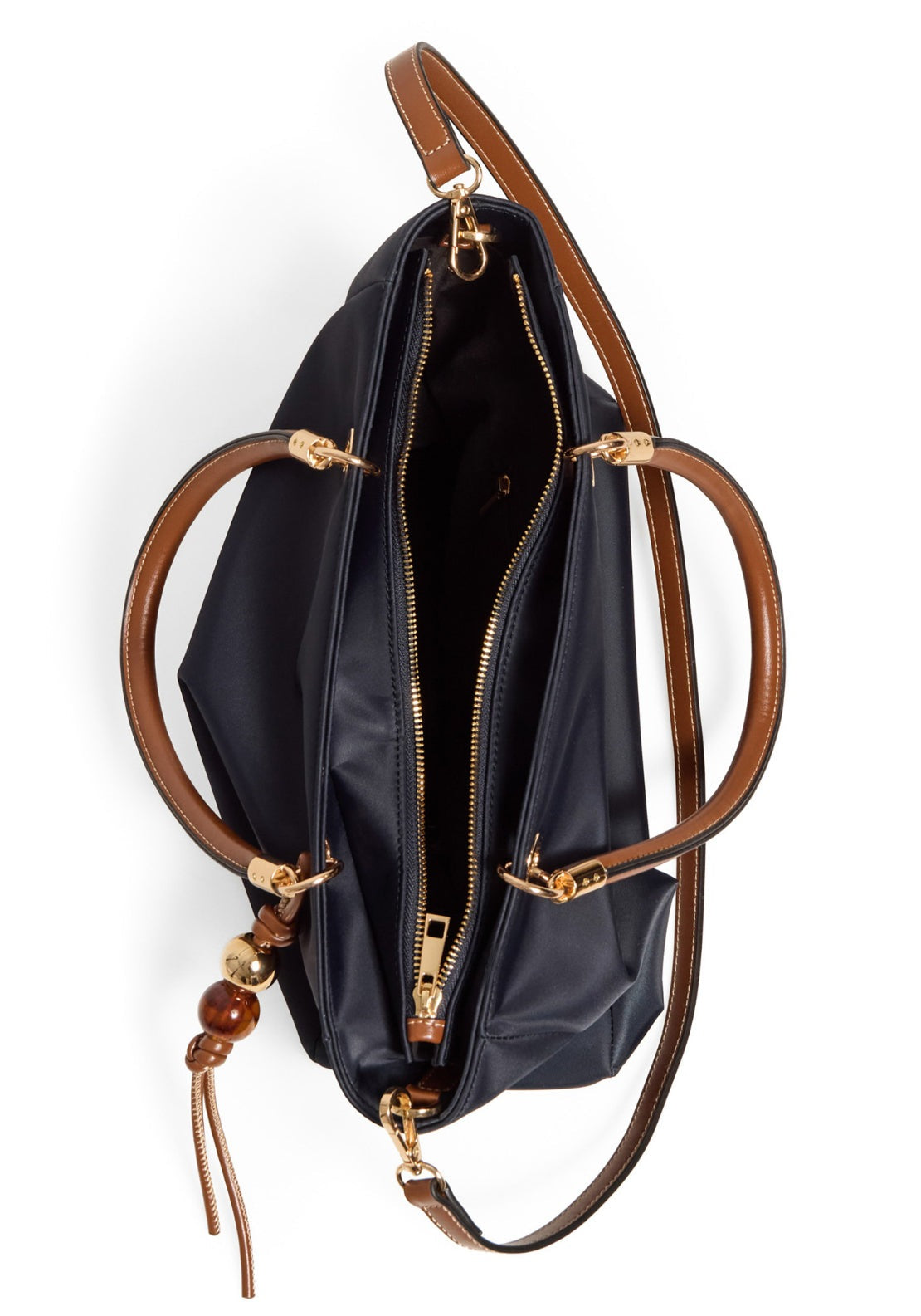 Nylon Tote With Handle - Navy