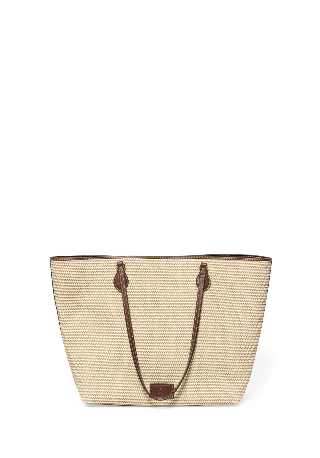 Natural Raffia Shopper Bag - Ecru
