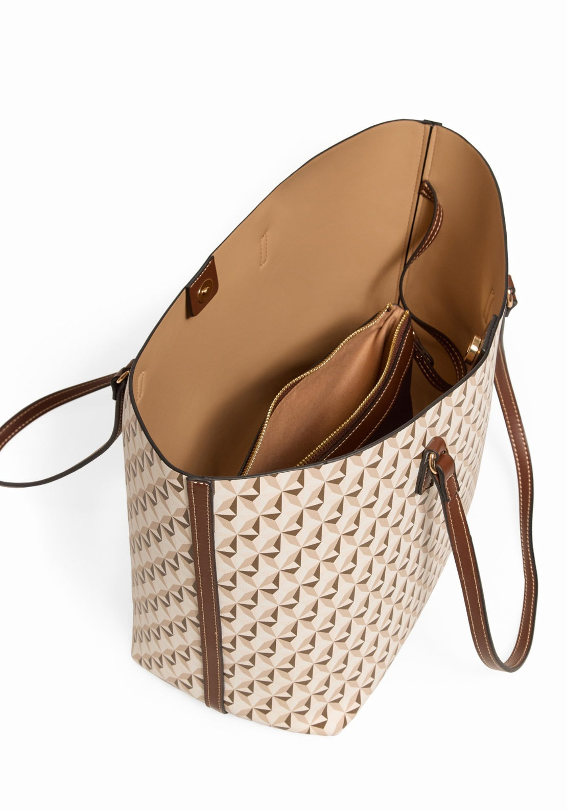 Geo Printed Shopper Bag - Multicolour