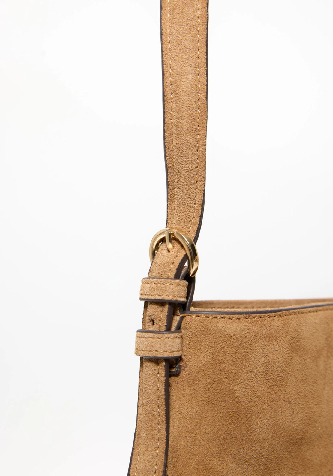 Leather Hobo Bag - Brown