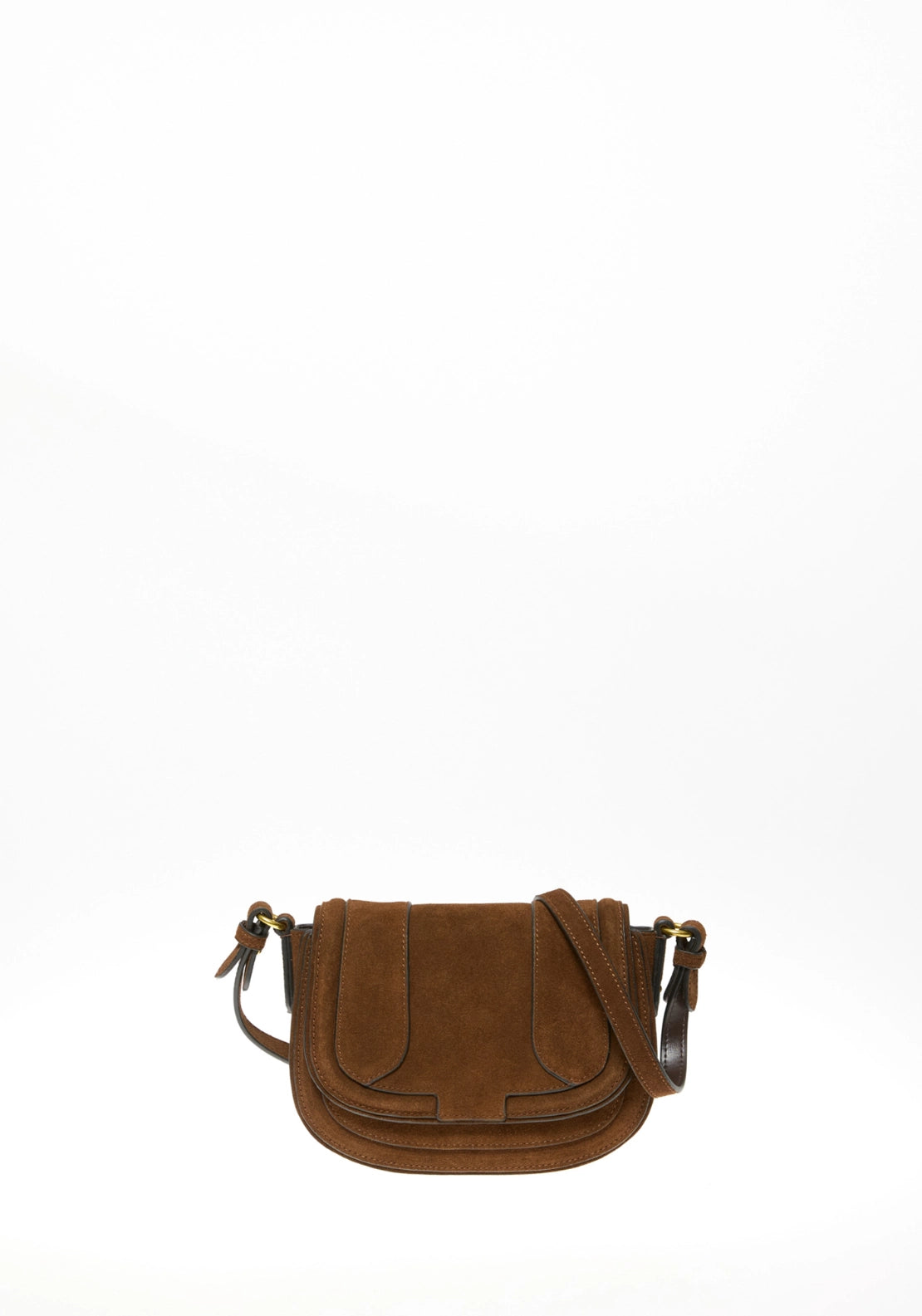 Leather Saddle Bag - Brown