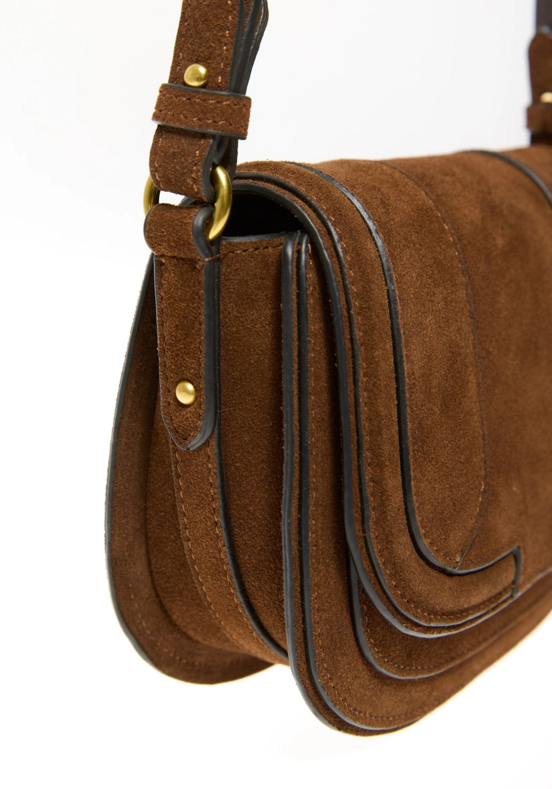 Leather Saddle Bag - Brown