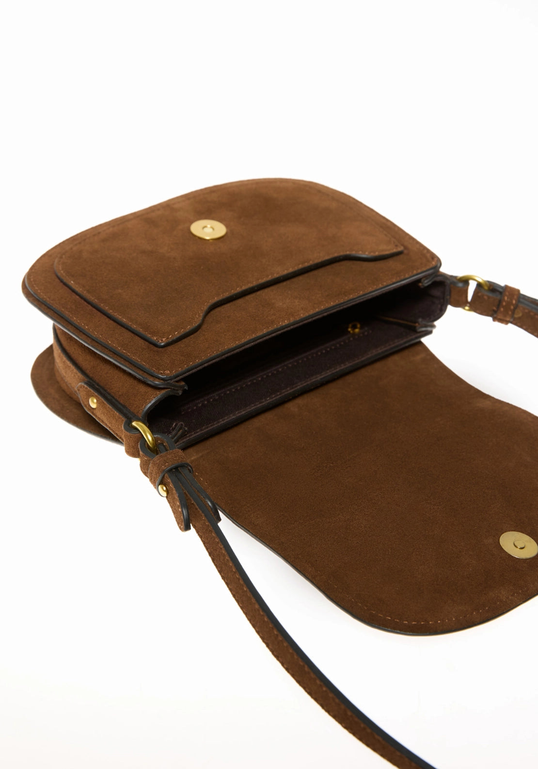 Leather Saddle Bag - Brown