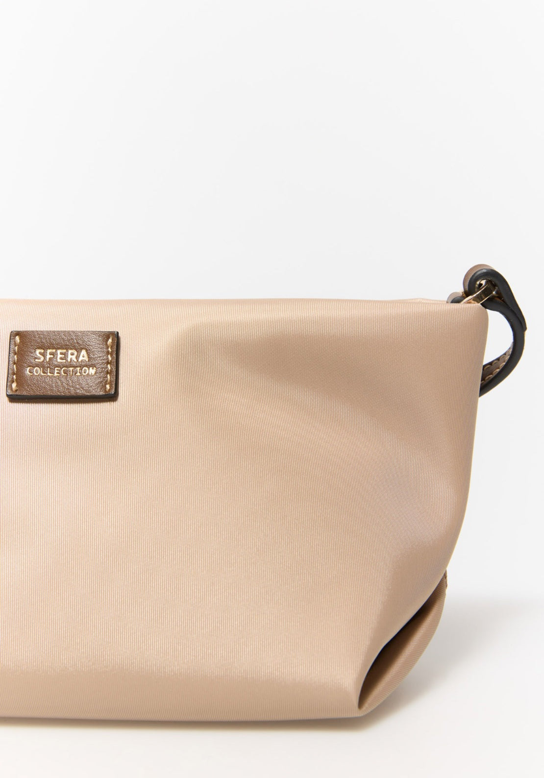 Nylon Crossbody Bag - Brown