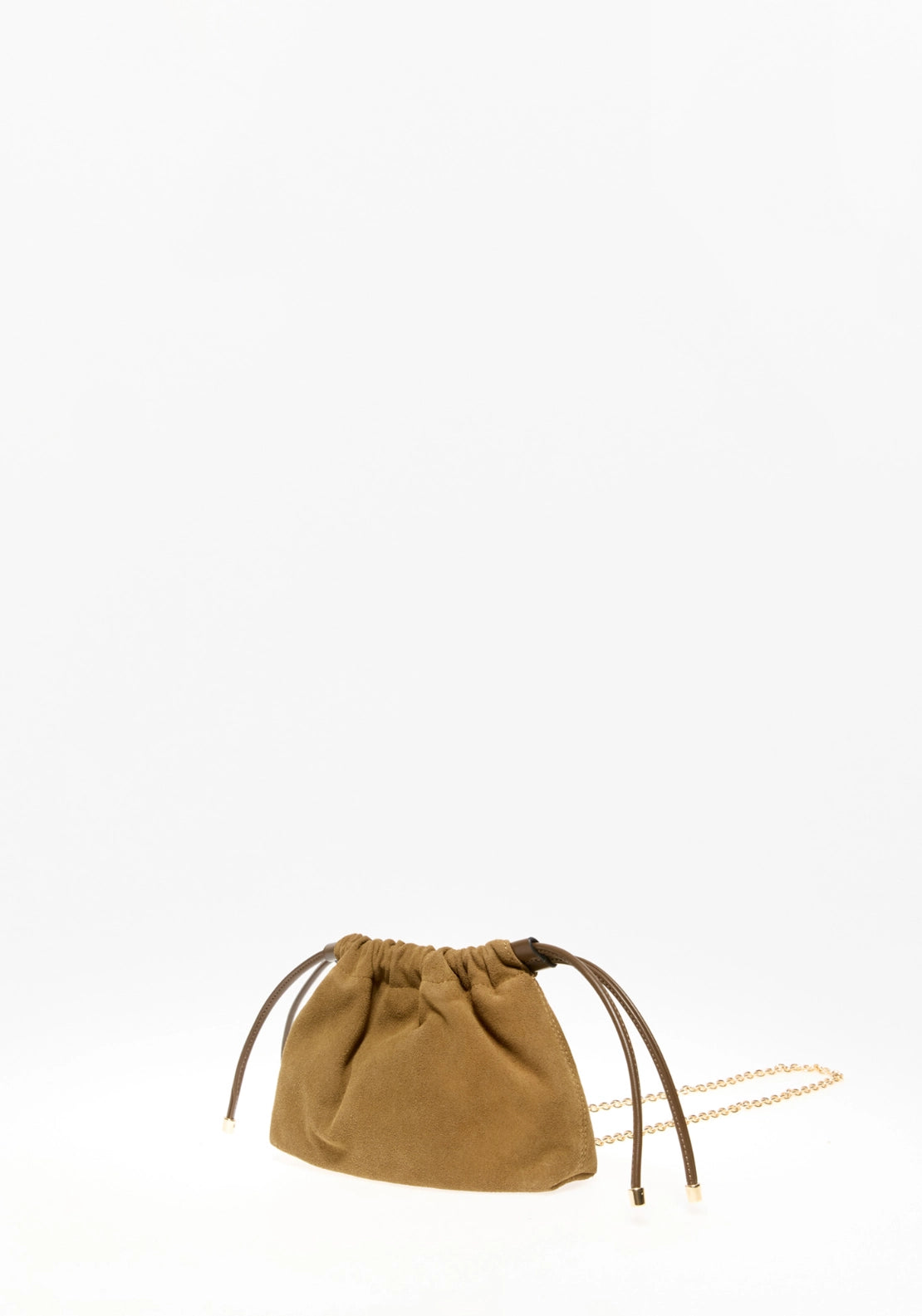 Mini Leather Pouch Bag - Medium Green