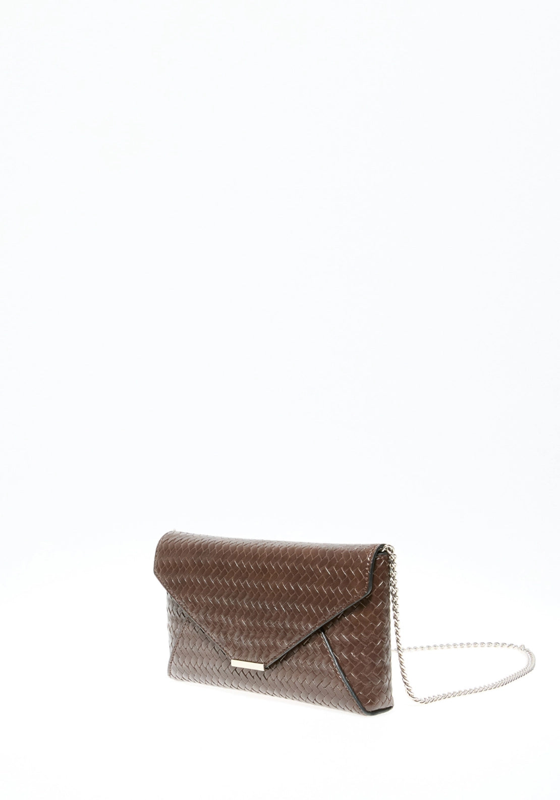 Braided Clutch - Brown