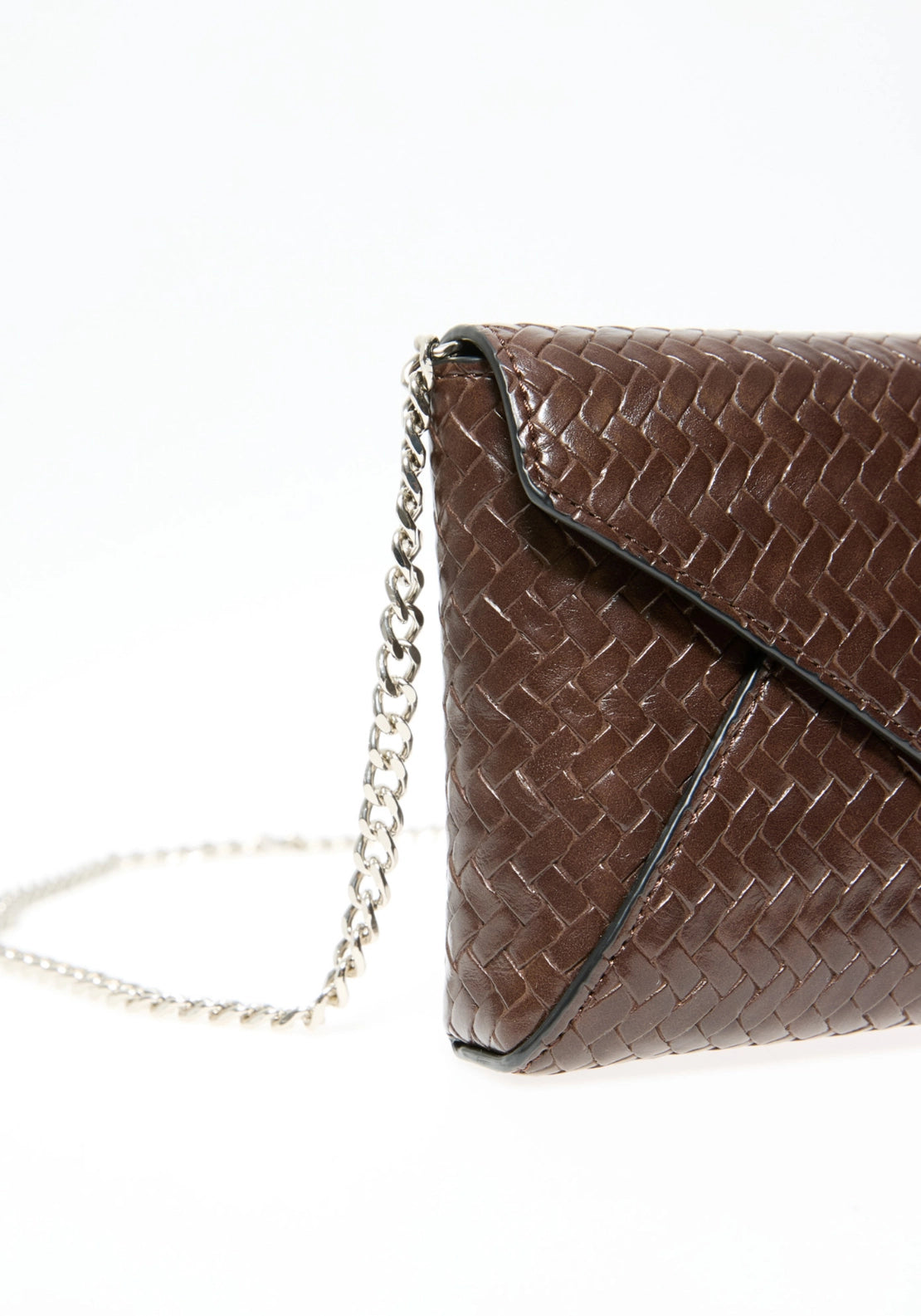 Braided Clutch - Brown