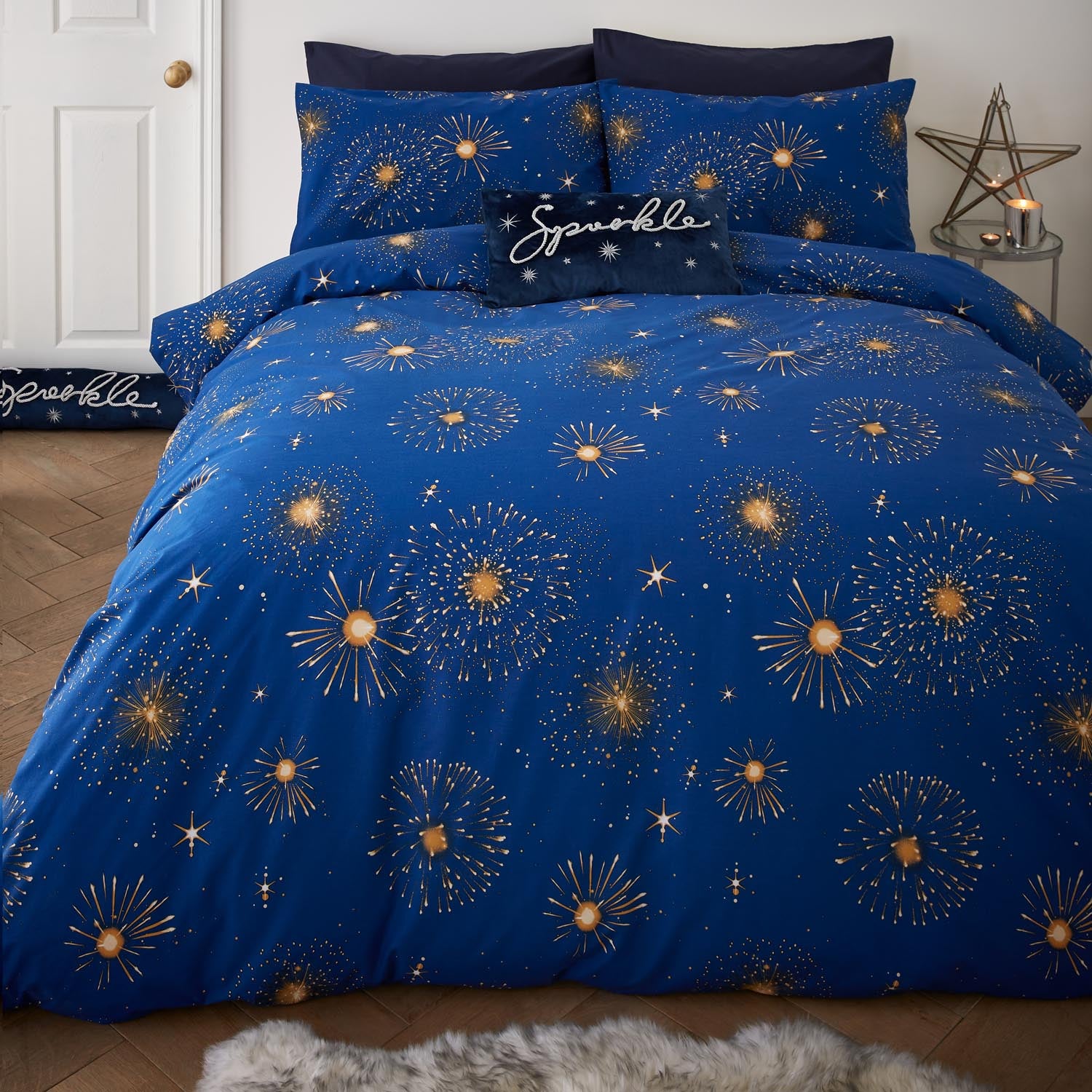 The Home Collection Christmas Sparkle Duvet Cover Set 2 Shaws Department Stores