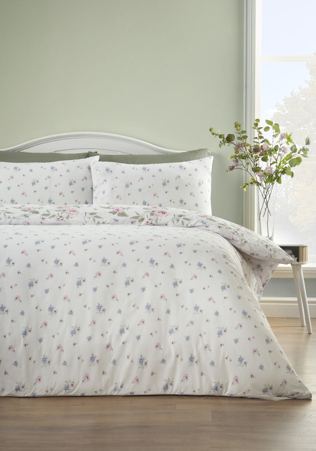The Home Collection Primrose Floral Duvet Cover Set - Pink 2 Shaws Department Stores