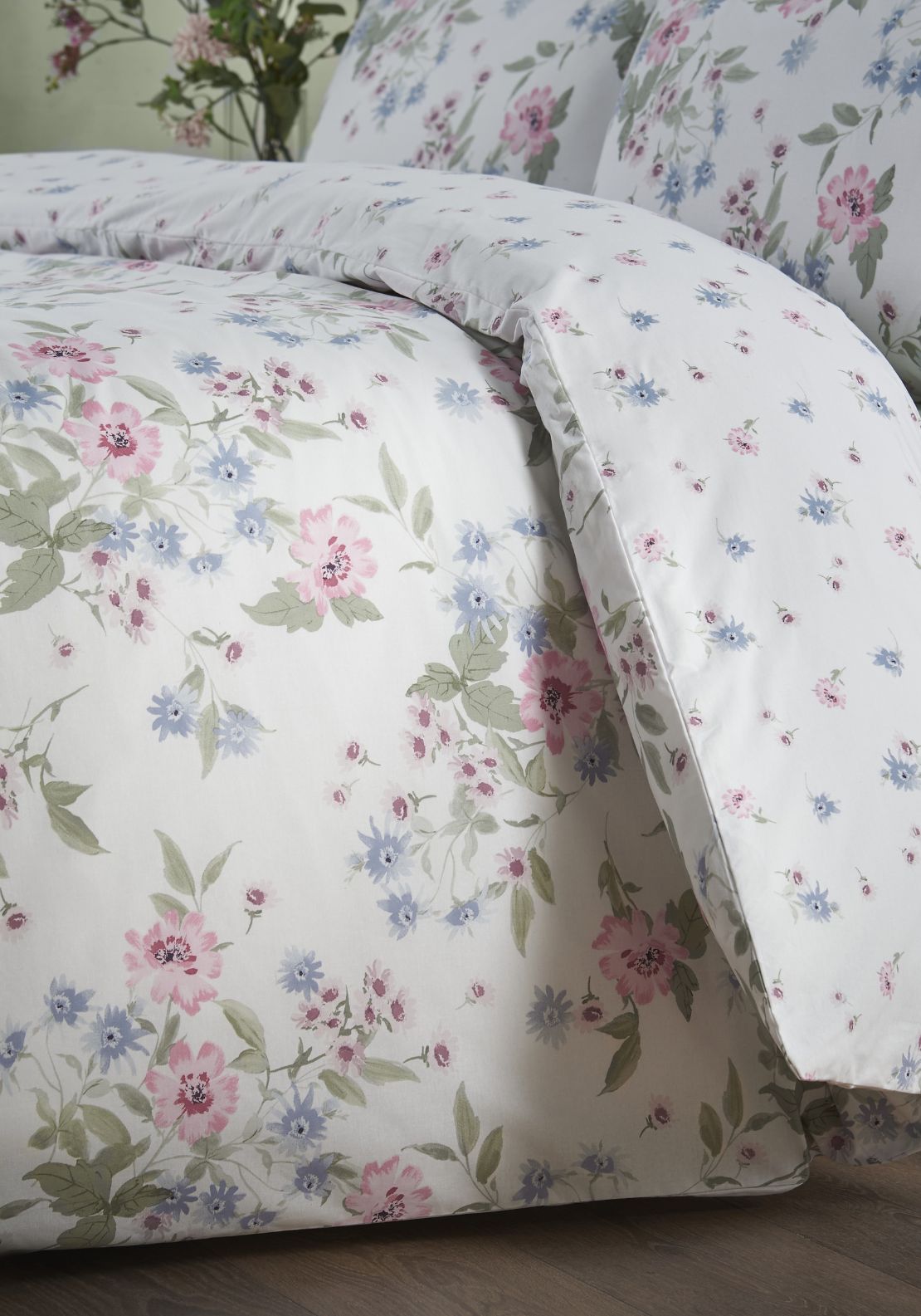The Home Collection Primrose Floral Duvet Cover Set - Pink 3 Shaws Department Stores