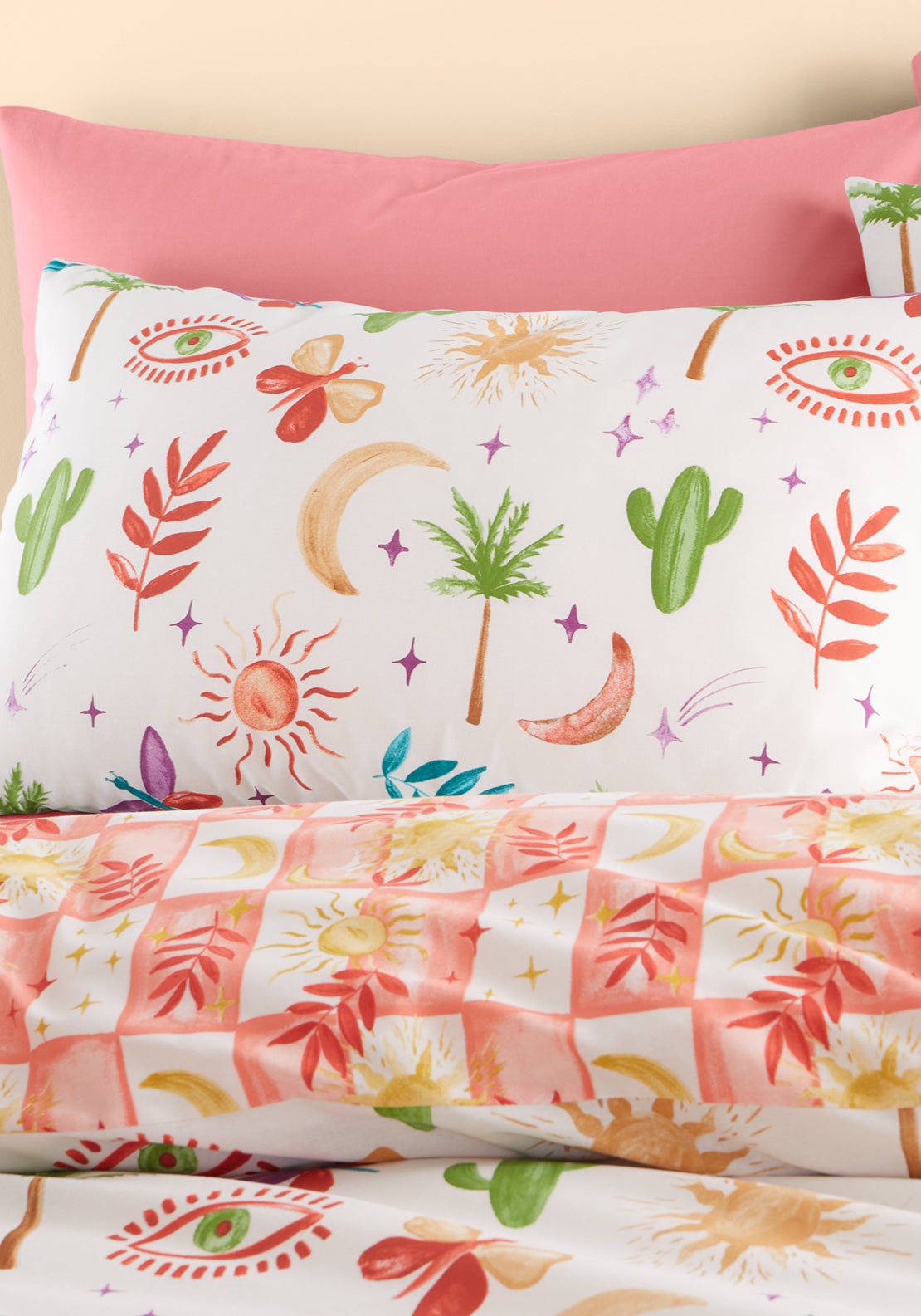 Sassy B Fiesta Reversible Duvet Cover Set - Nude 3 Shaws Department Stores
