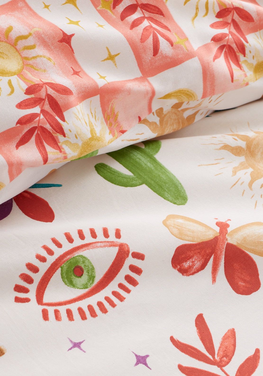 Sassy B Fiesta Reversible Duvet Cover Set - Nude 4 Shaws Department Stores