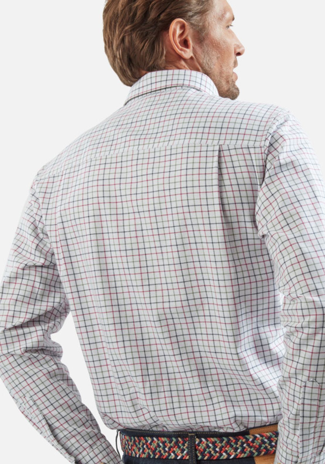 Vedoneire Heavy Brush Twill Shirt - Navy 2 Shaws Department Stores