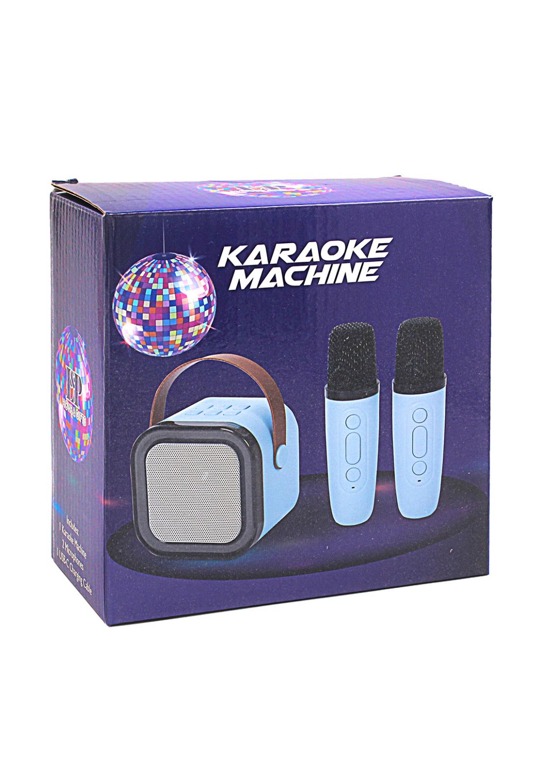 The Home Collection Karaoke Machine 2 Mics - Blue 2 Shaws Department Stores