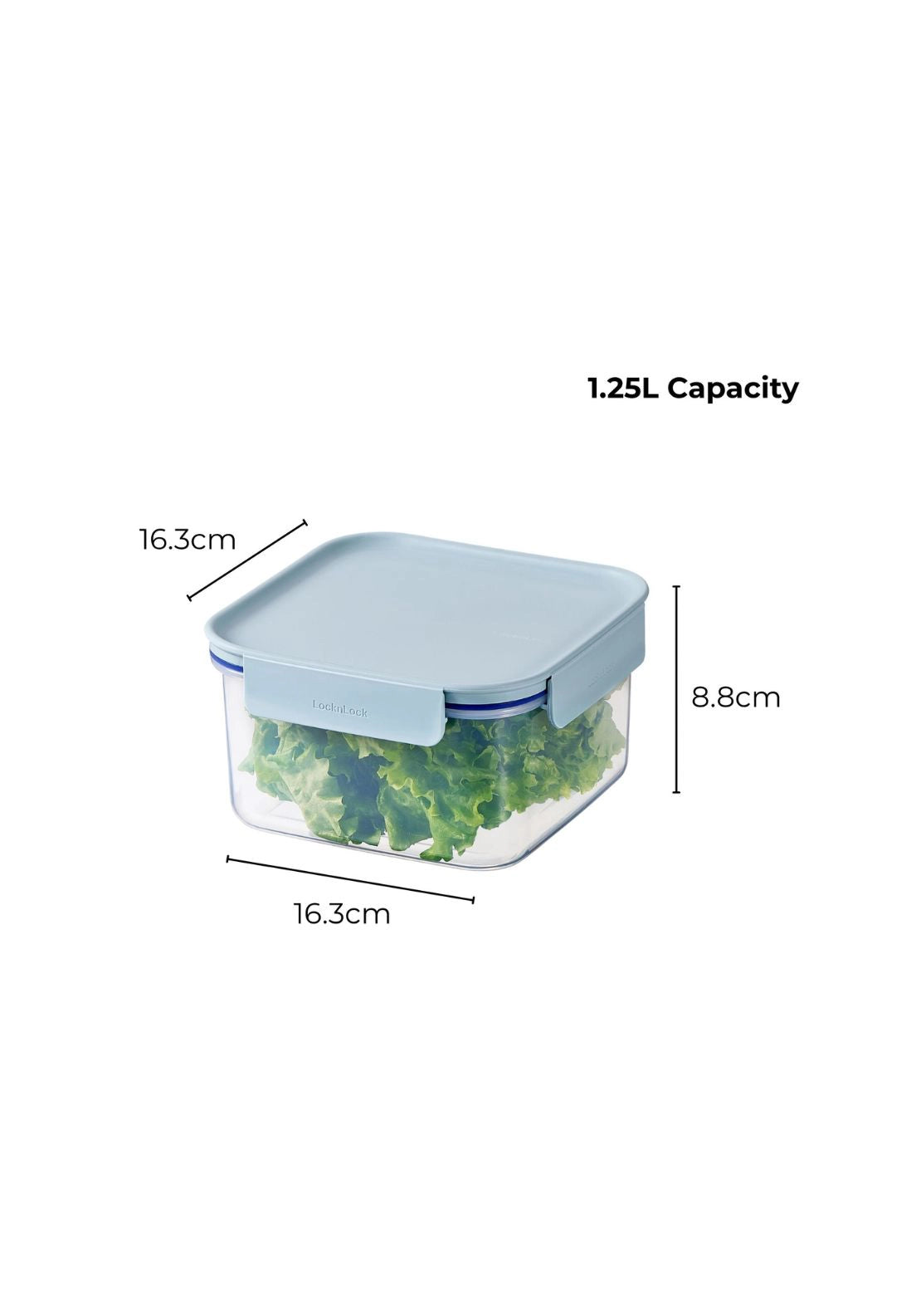 Classic Plus Square 1.25L - Clear