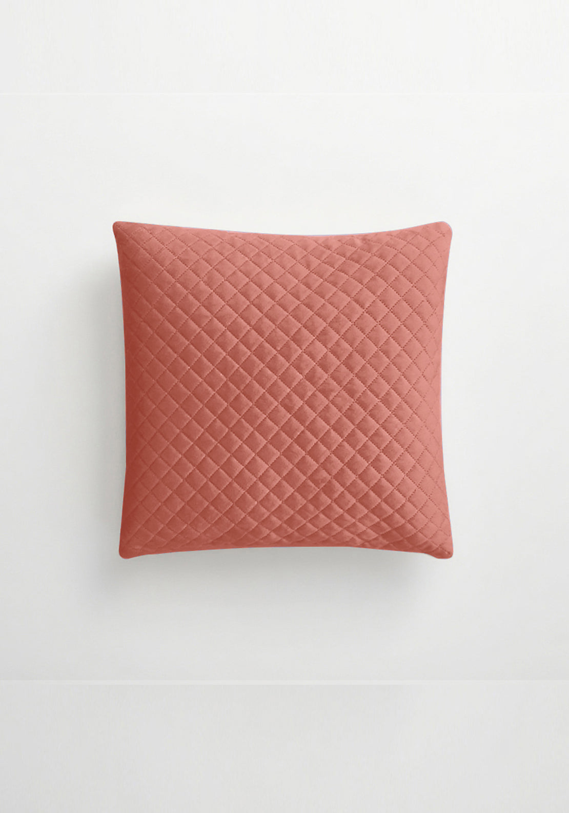 The Home Collection Velvet Pinsonic Cushion - Terracotta 1 Shaws Department Stores
