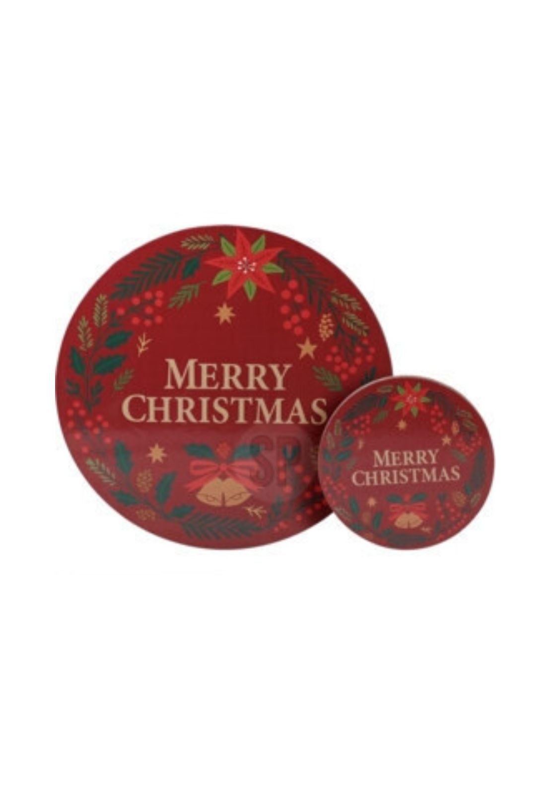 The Home Christmas Christmas Placemat &amp; Coaster Set - Multi 1 Shaws Department Stores