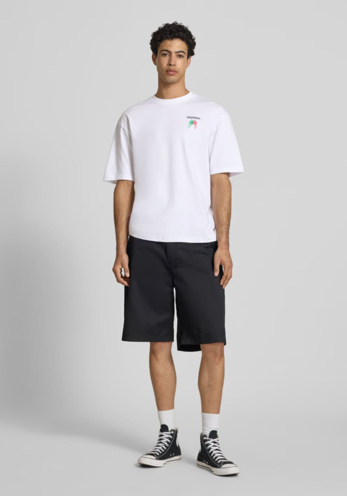 Only &amp; Sons Fred Boxy Tee - White 4 Shaws Department Stores