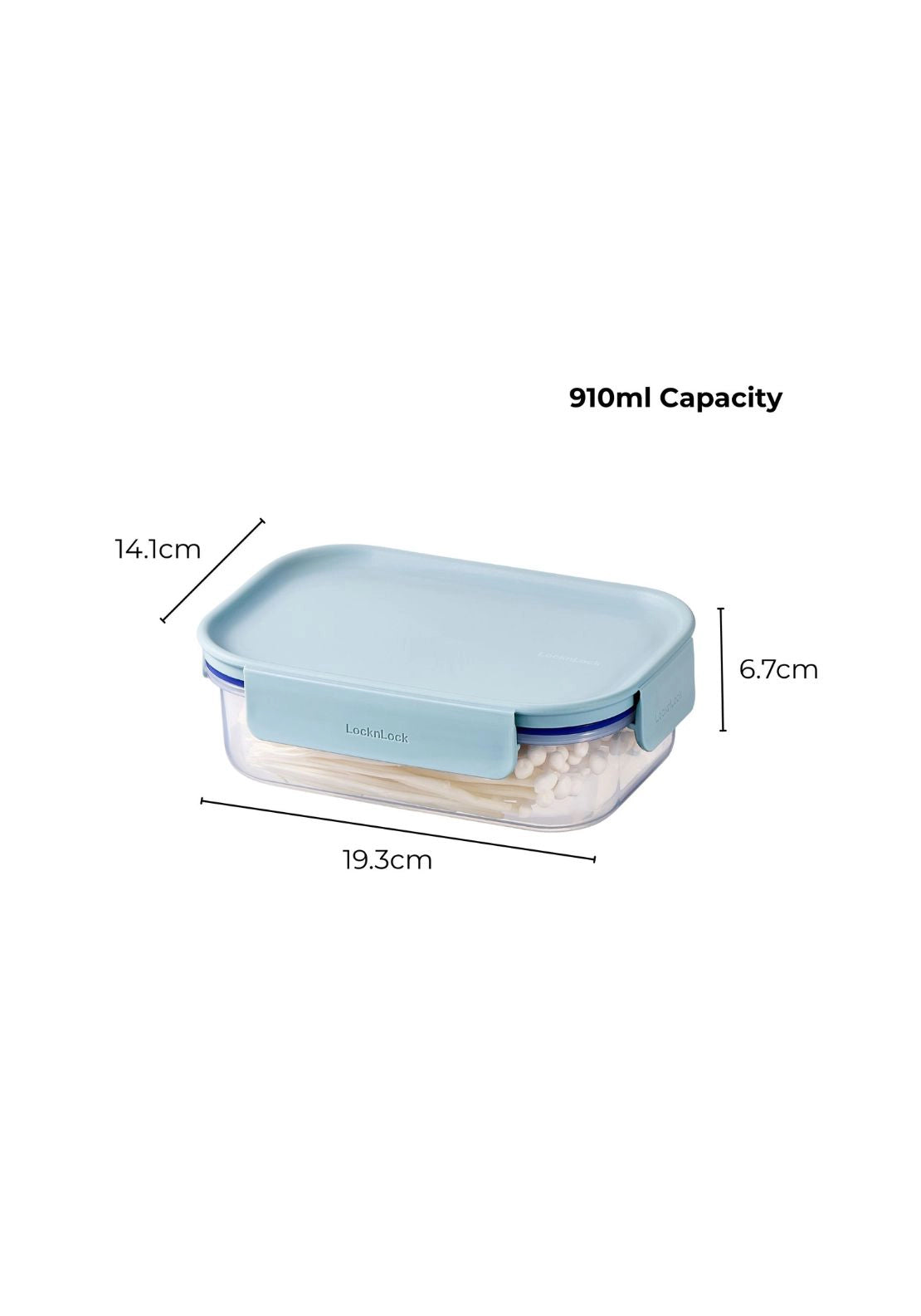 Classic Plus Rectangular 910ml - Clear