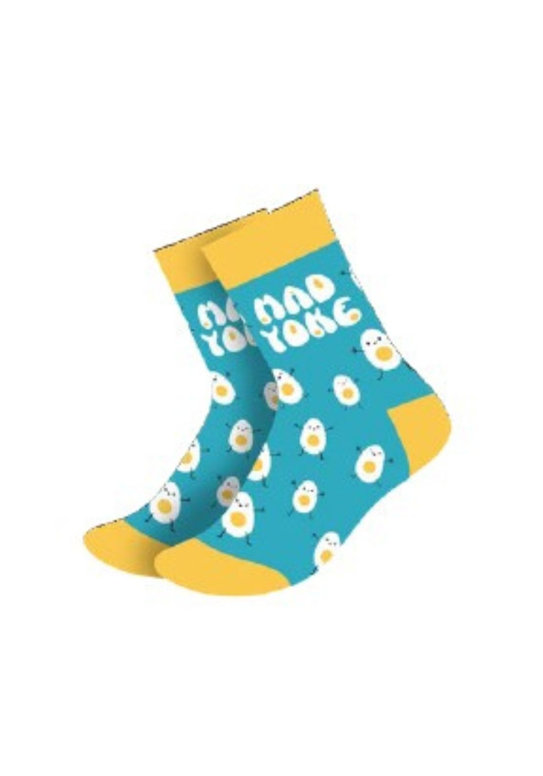 Sock Therapy Mad Yoke Socks - Blue/yellow 1 Shaws Department Stores