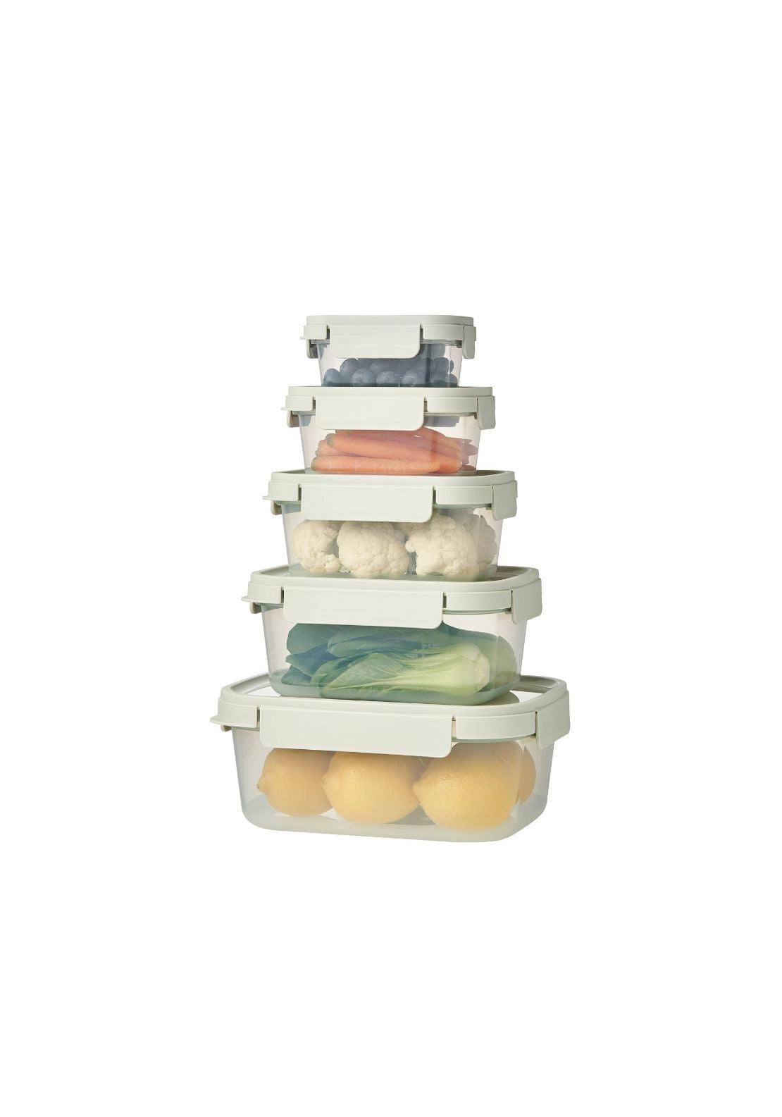 Locknlock Nestnlock Container Set 5 Piece - Sage 3 Shaws Department Stores