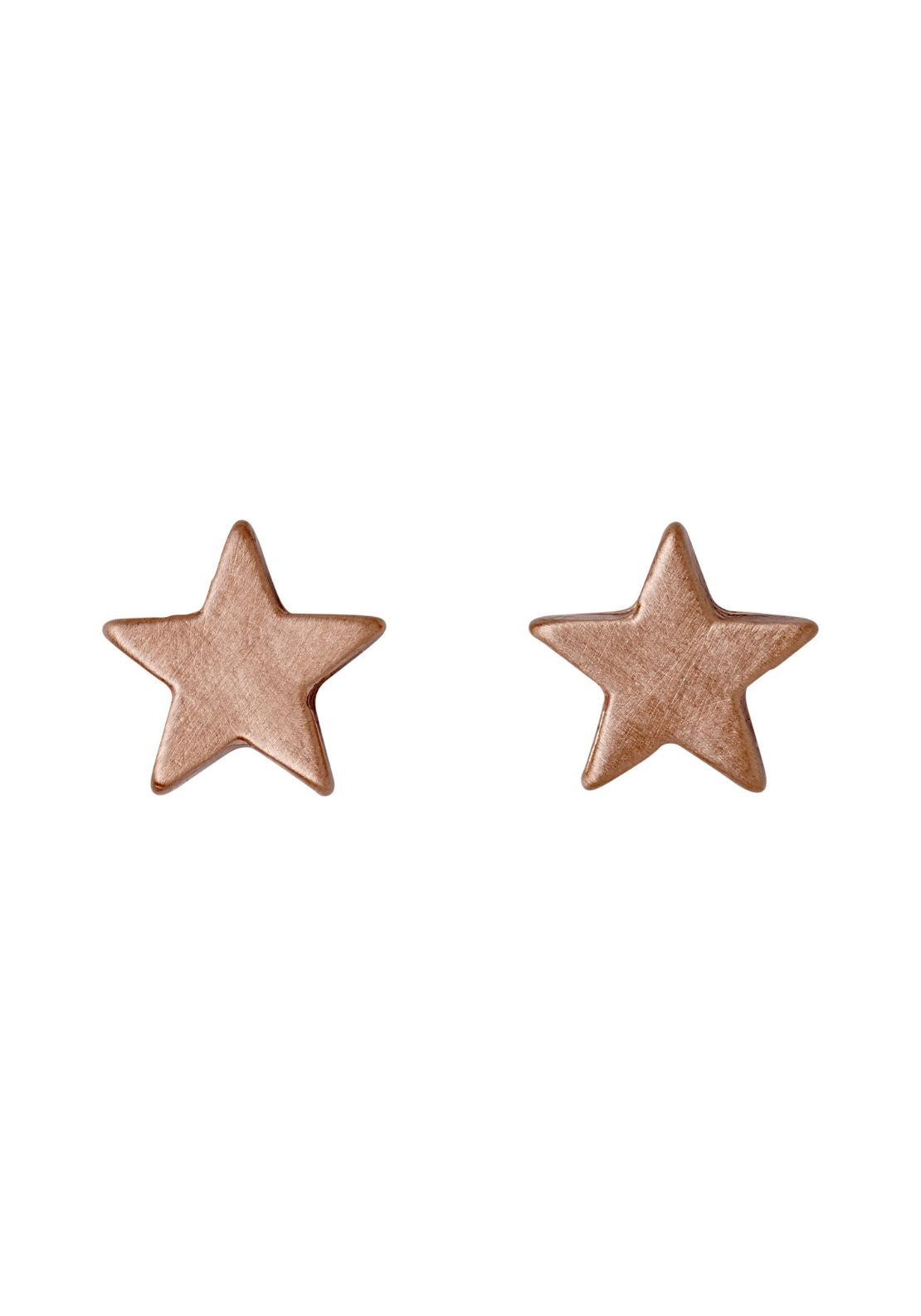Ava Rose Gold Plated Star Earrings - Rose Gold Plated