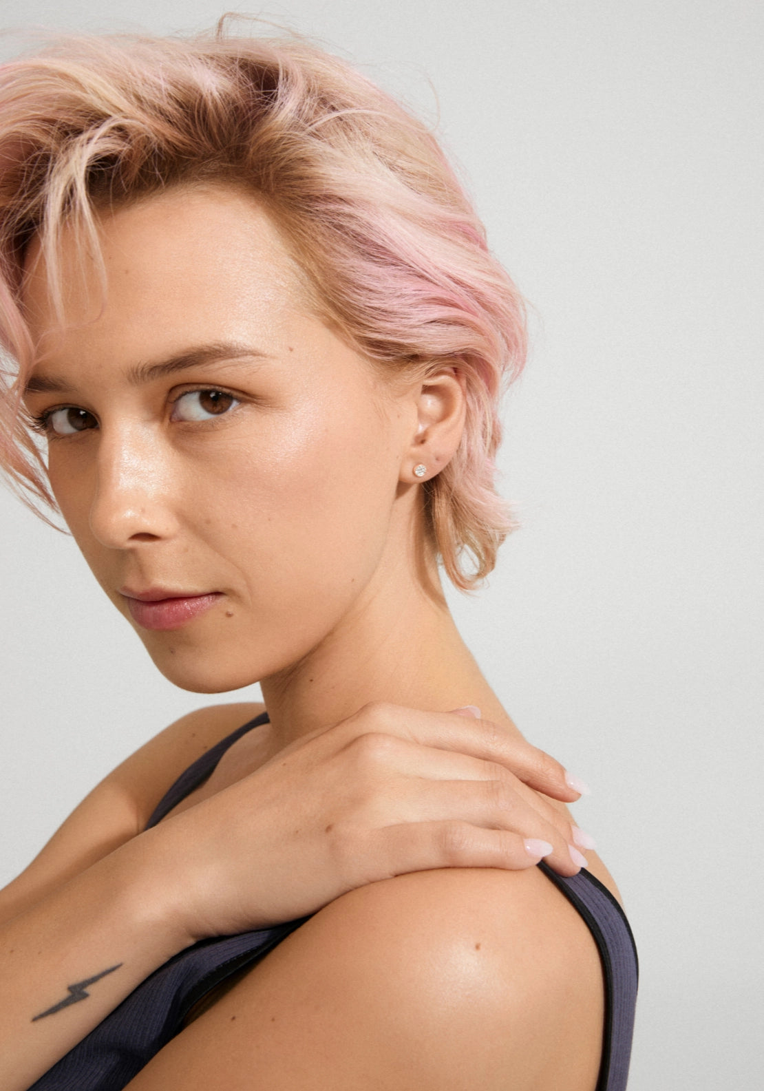 Ava Rose Gold Plated Star Earrings - Rose Gold Plated
