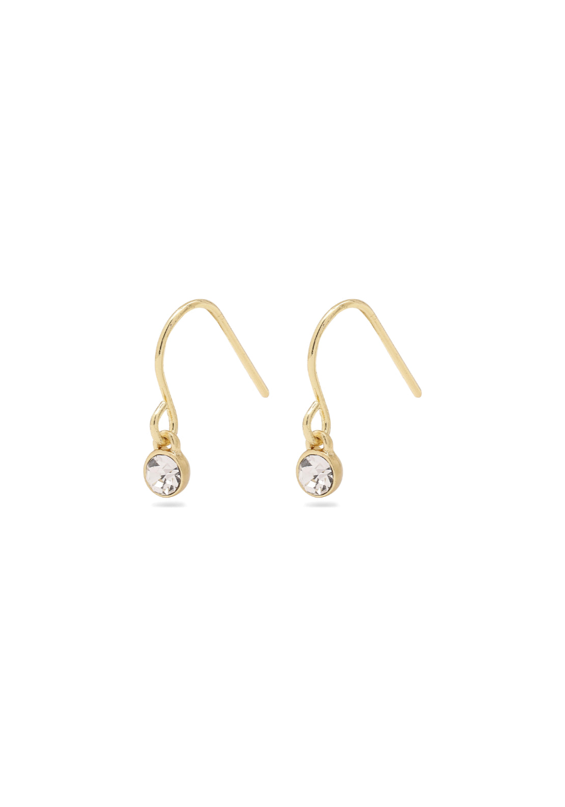 Lucia Gold Plated Crystal Earrings - Gold Plated