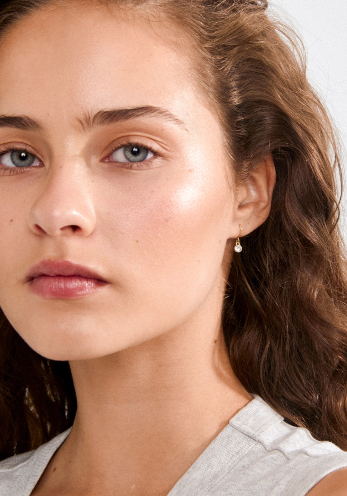 Lucia Gold Plated Crystal Earrings - Gold Plated