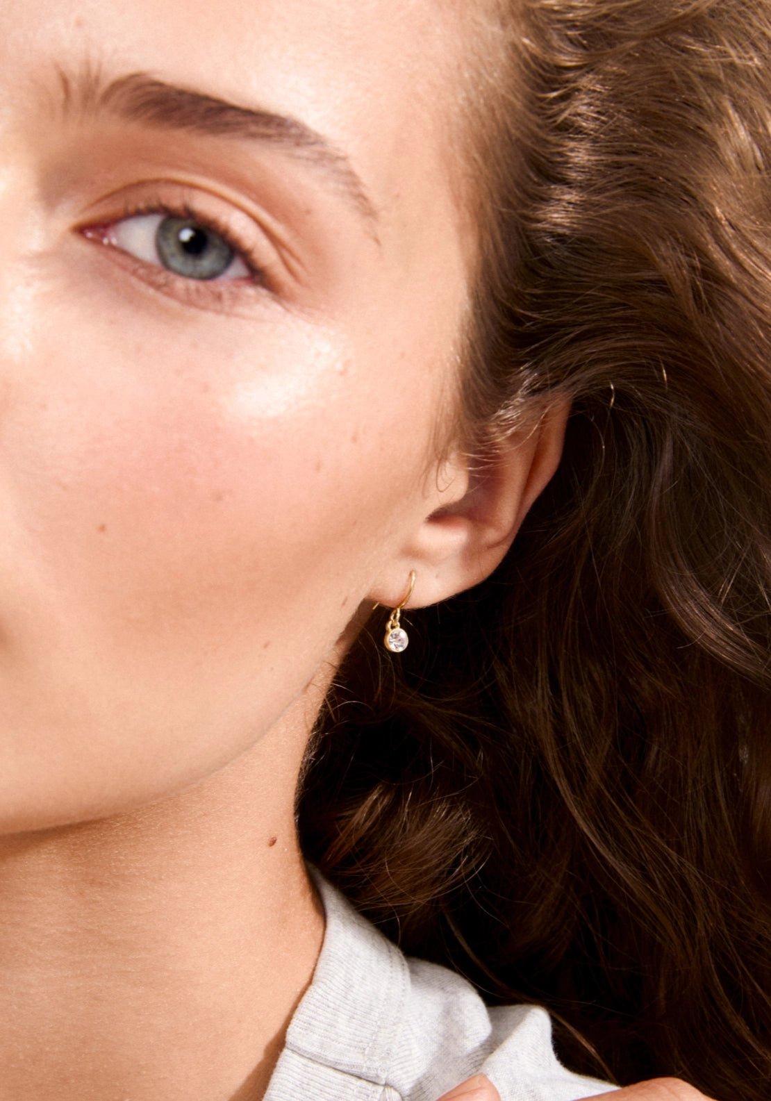 Lucia Gold Plated Crystal Earrings - Gold Plated