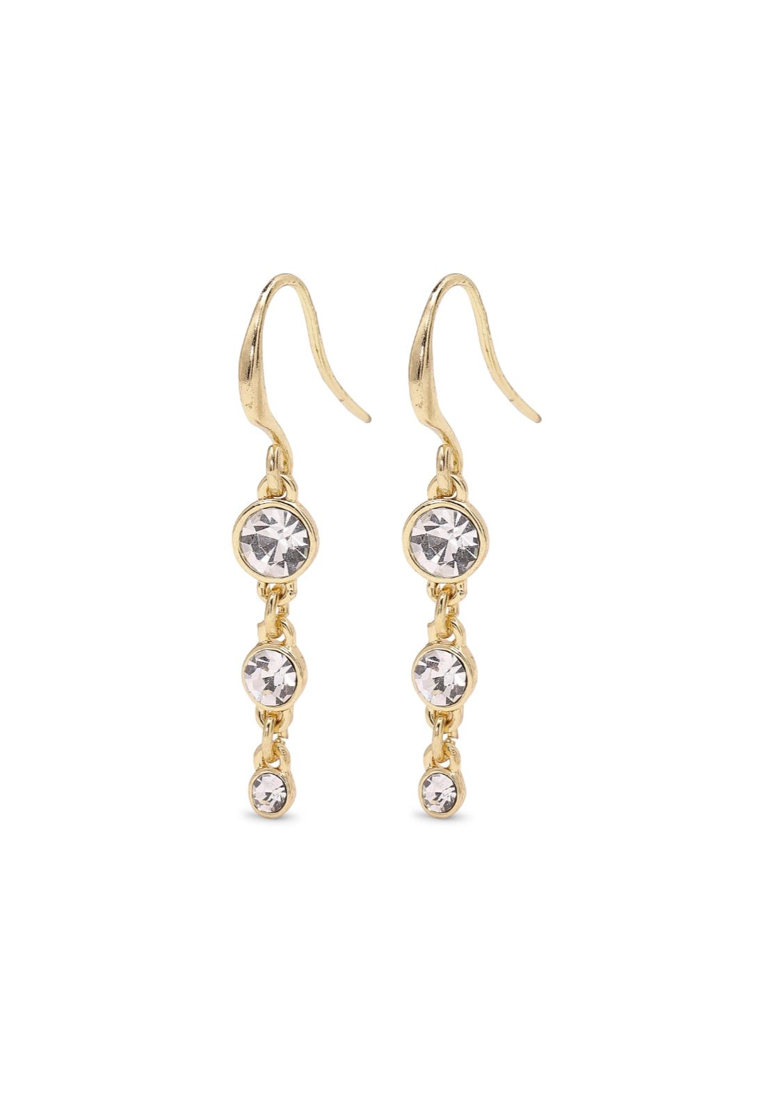 Lucia Crystal Earrings - Gold Plated