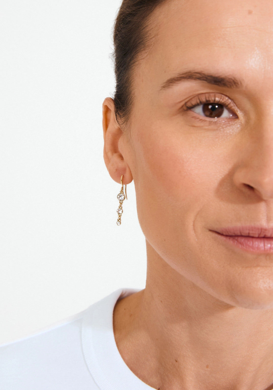 Lucia Crystal Earrings - Gold Plated