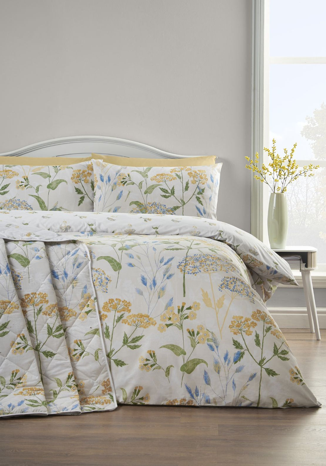 The Home Collection Floral Meadow Breeze Duvet Cover Set - Nude 1 Shaws Department Stores