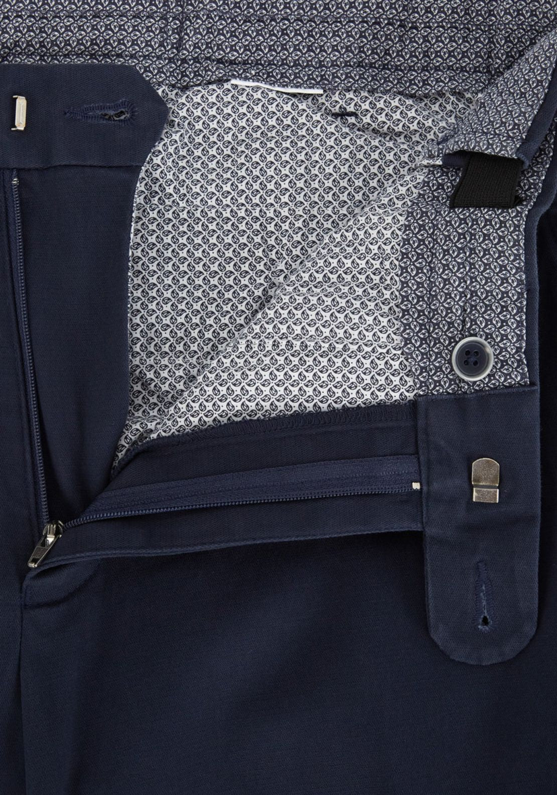 Drifter Driscoll Chino Trousers - Blue 4 Shaws Department Stores