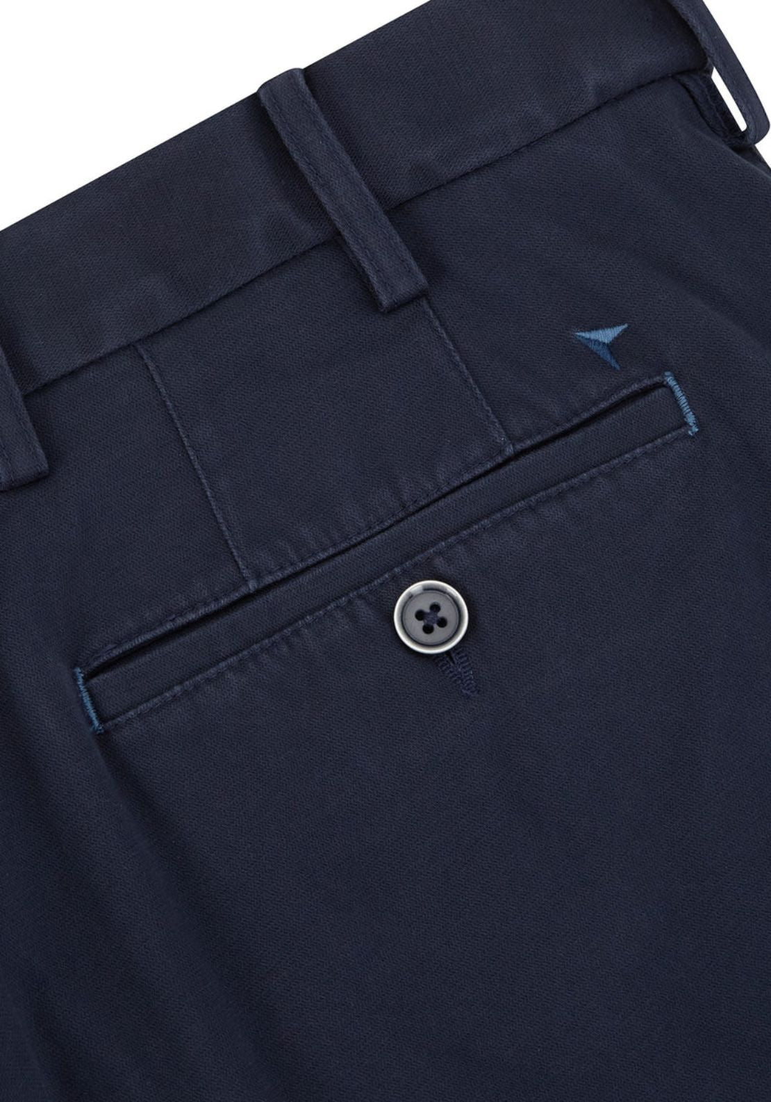 Drifter Driscoll Chino Trousers - Blue 3 Shaws Department Stores