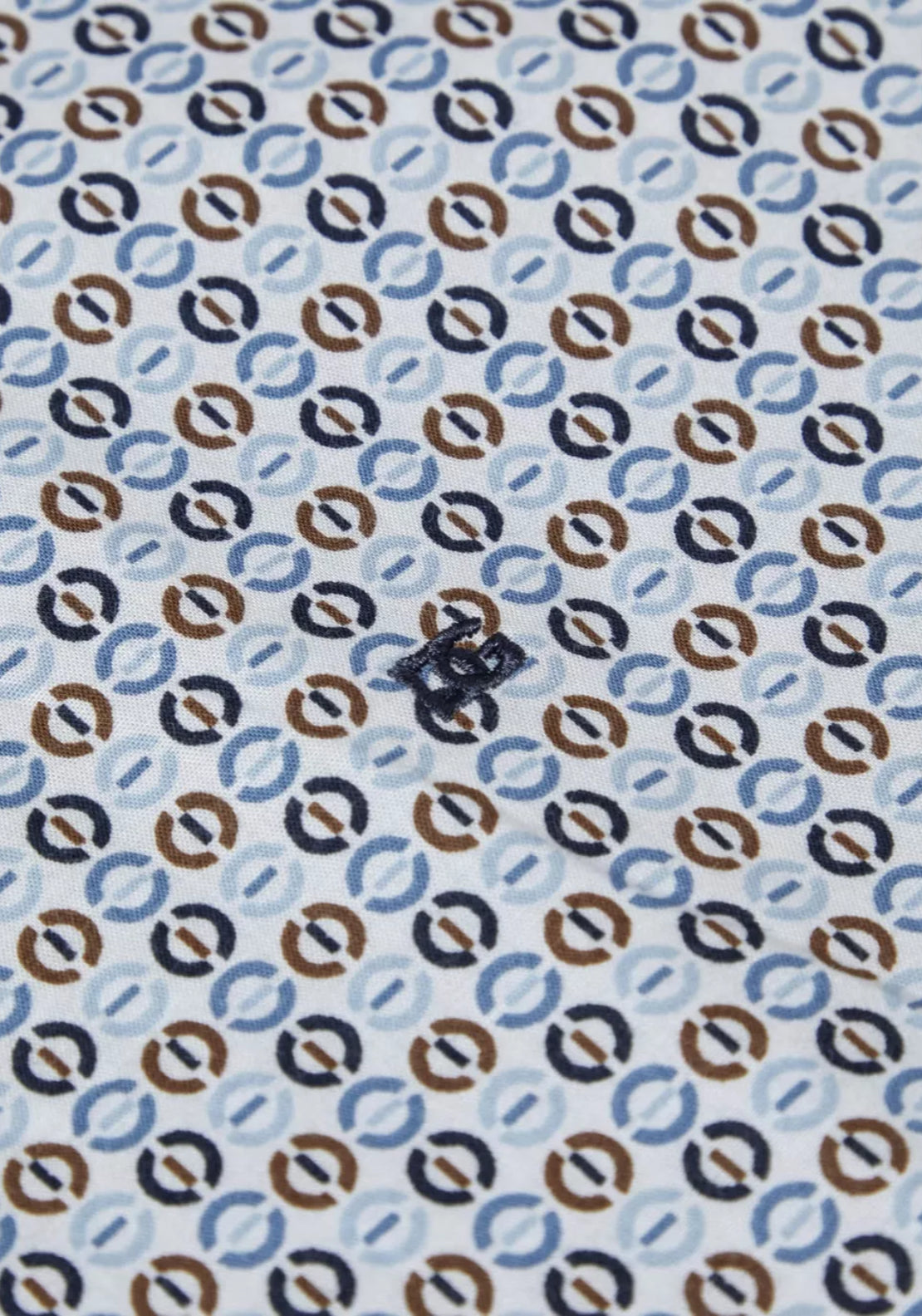 Drifter Long Sleeve Printed Ivano Shirt - Blue 4 Shaws Department Stores
