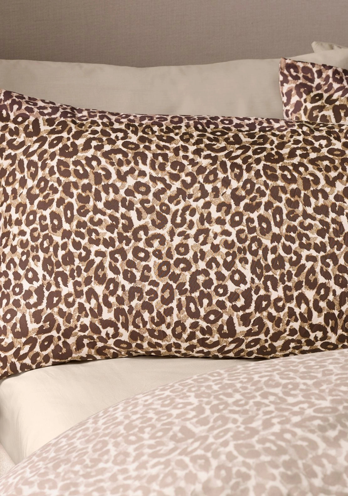Animal Print So Soft Reversible Duvet Cover Set - Brown