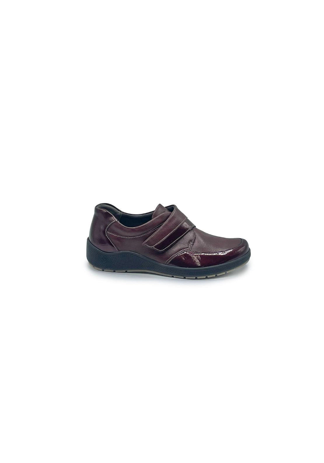 Suave Supportive Velcro Shoe - Wine 1 Shaws Department Stores