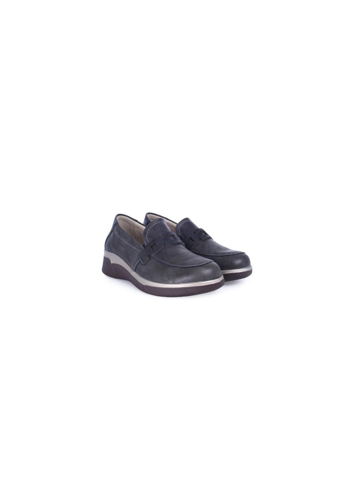 Suave Wedge Loafer - Grey 3 Shaws Department Stores