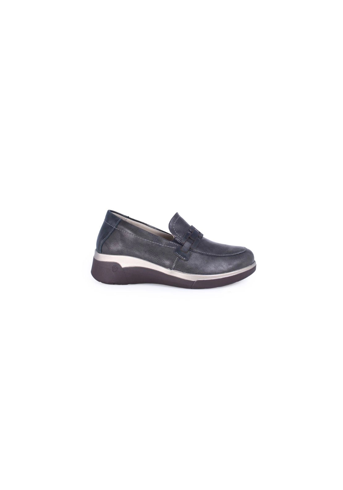 Suave Wedge Loafer - Grey 1 Shaws Department Stores