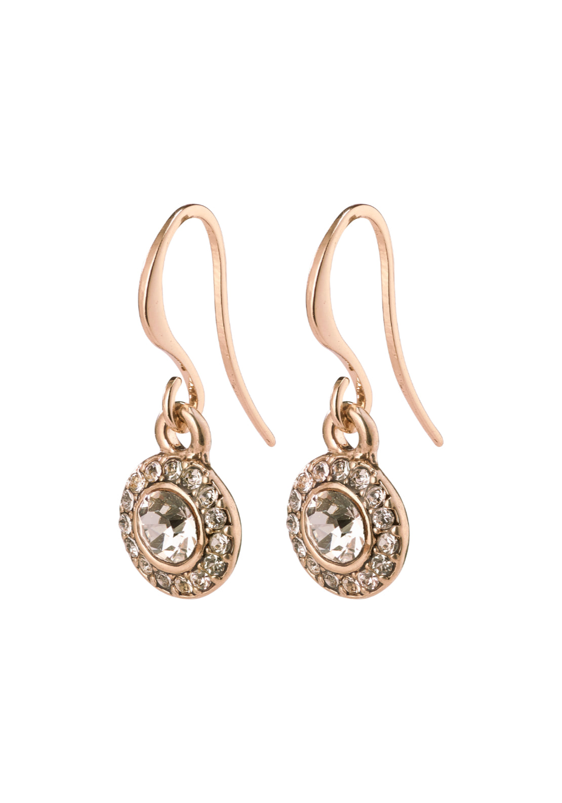 Clementine Rose Gold Plated Crystal Earrings - Rose Gold Plated