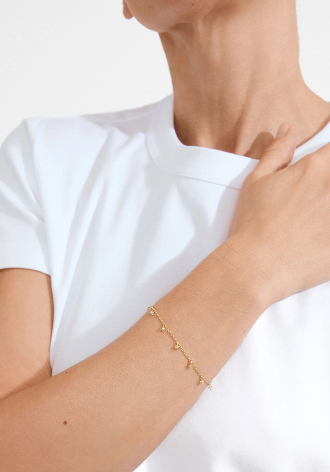 Maja Gold Plated Crystal Drop Bracelet - Gold