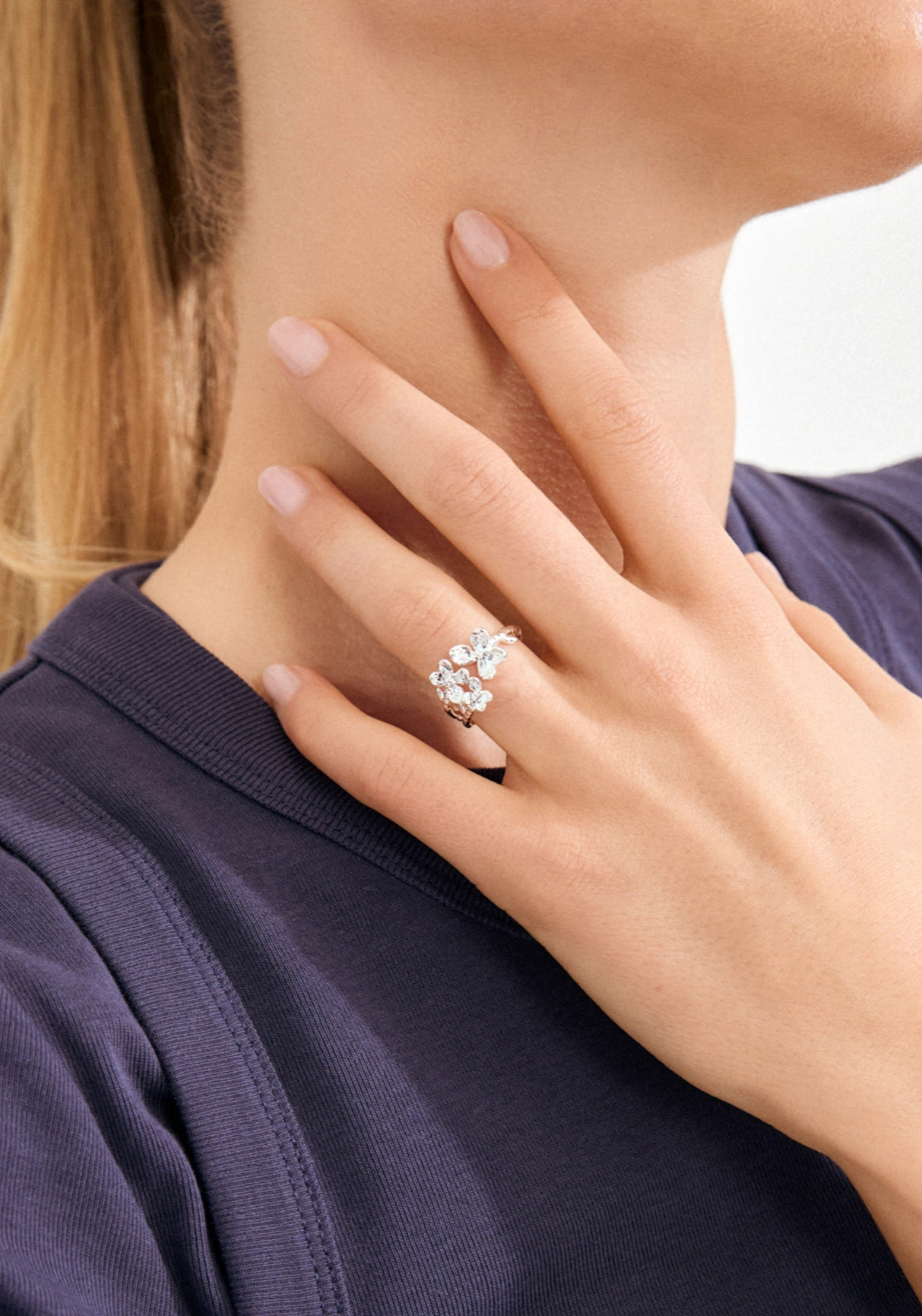 Ajani Silver Plated Ring - Silver