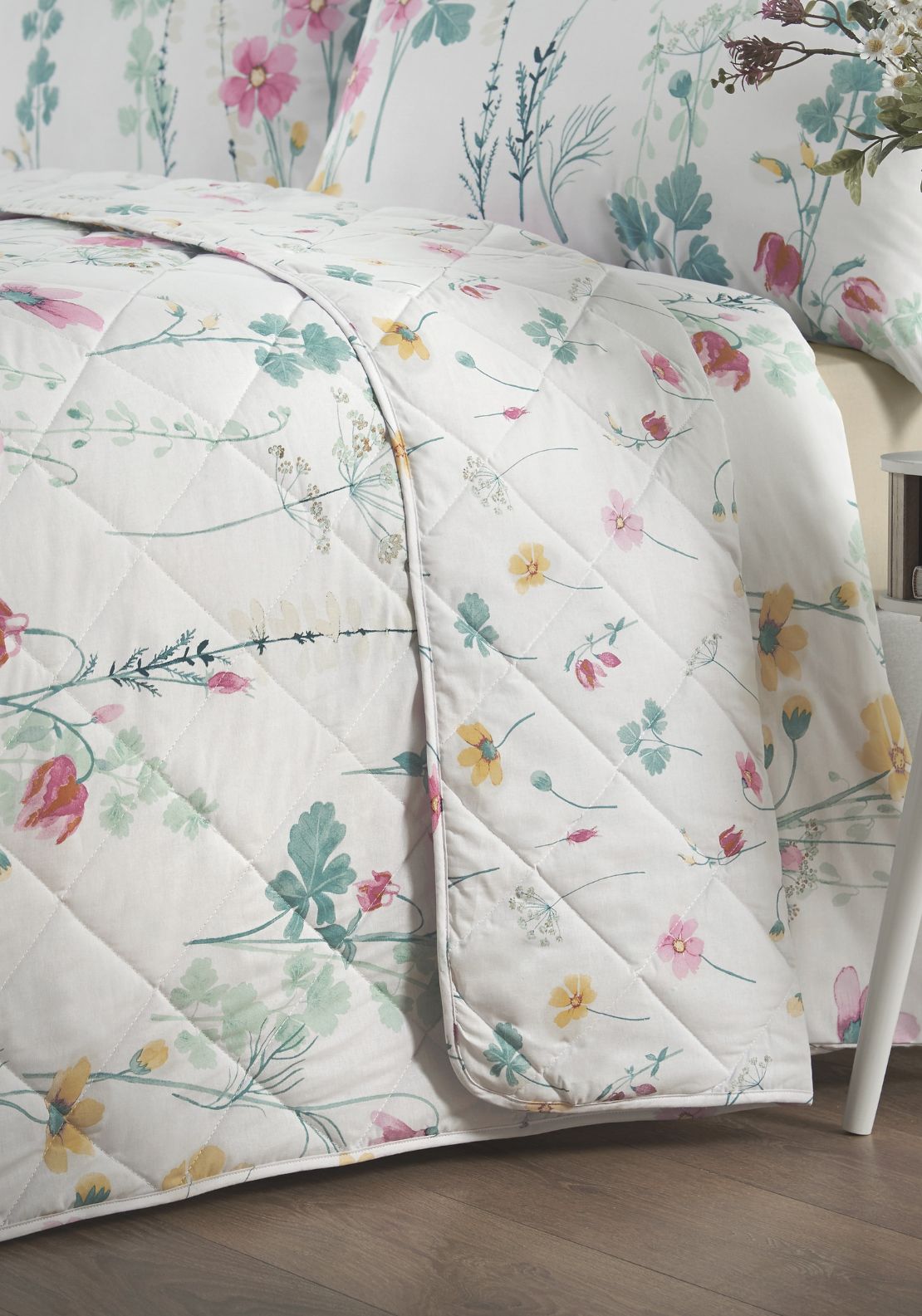 The Home Collection Elise Wildflower Meadow Quilted Bedspread - Multi 2 Shaws Department Stores