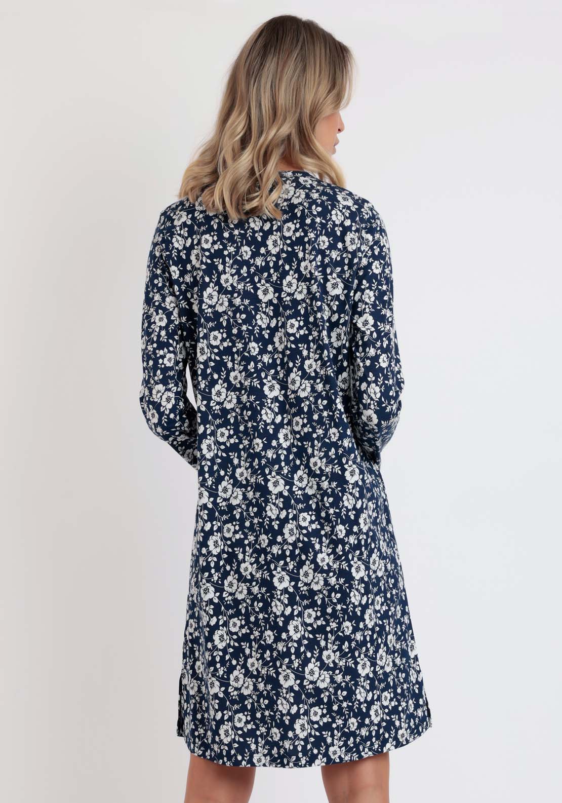 Admas Nightdress Flowers - Navy 3 Shaws Department Stores
