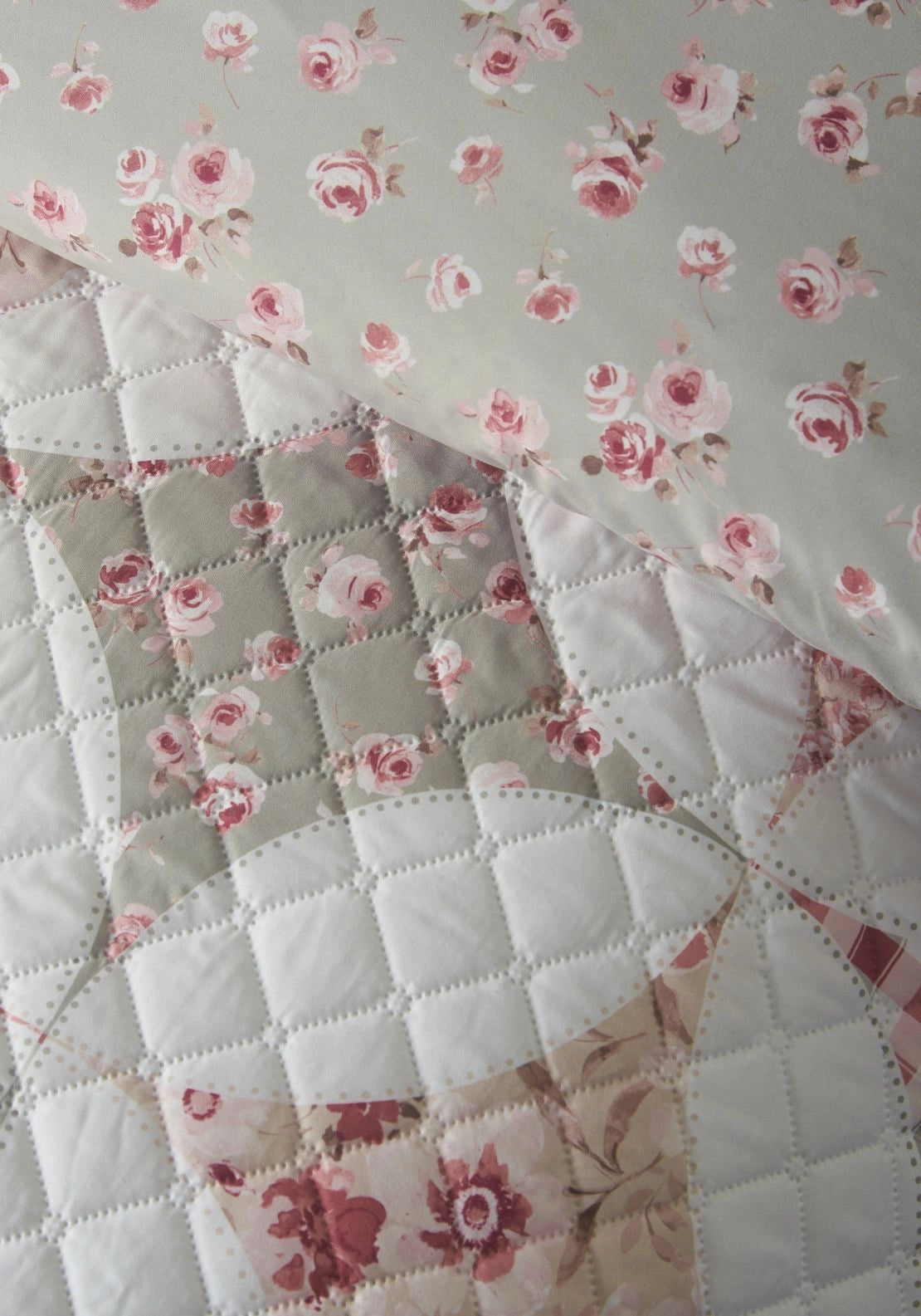 Pinsonic Patchwork Duvet Cover Set - Green