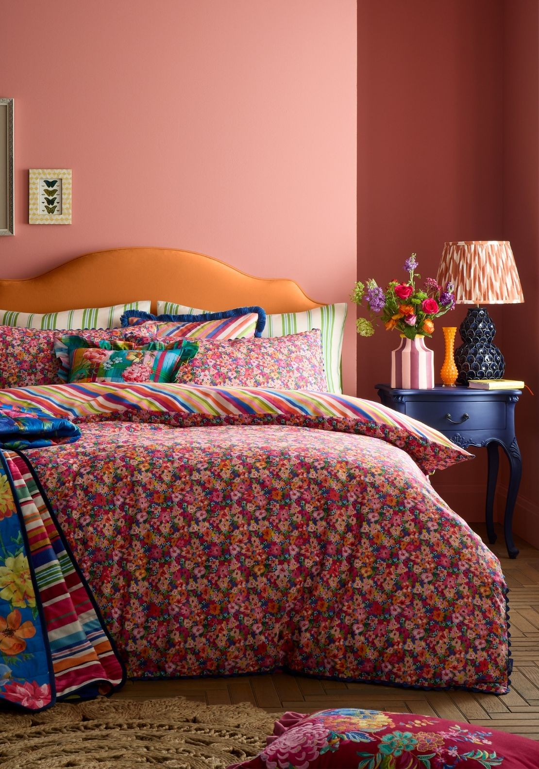 Sophie Robinson Darling Ditsy 100% Cotton Reversible Duvet Cover Set - Multi 1 Shaws Department Stores